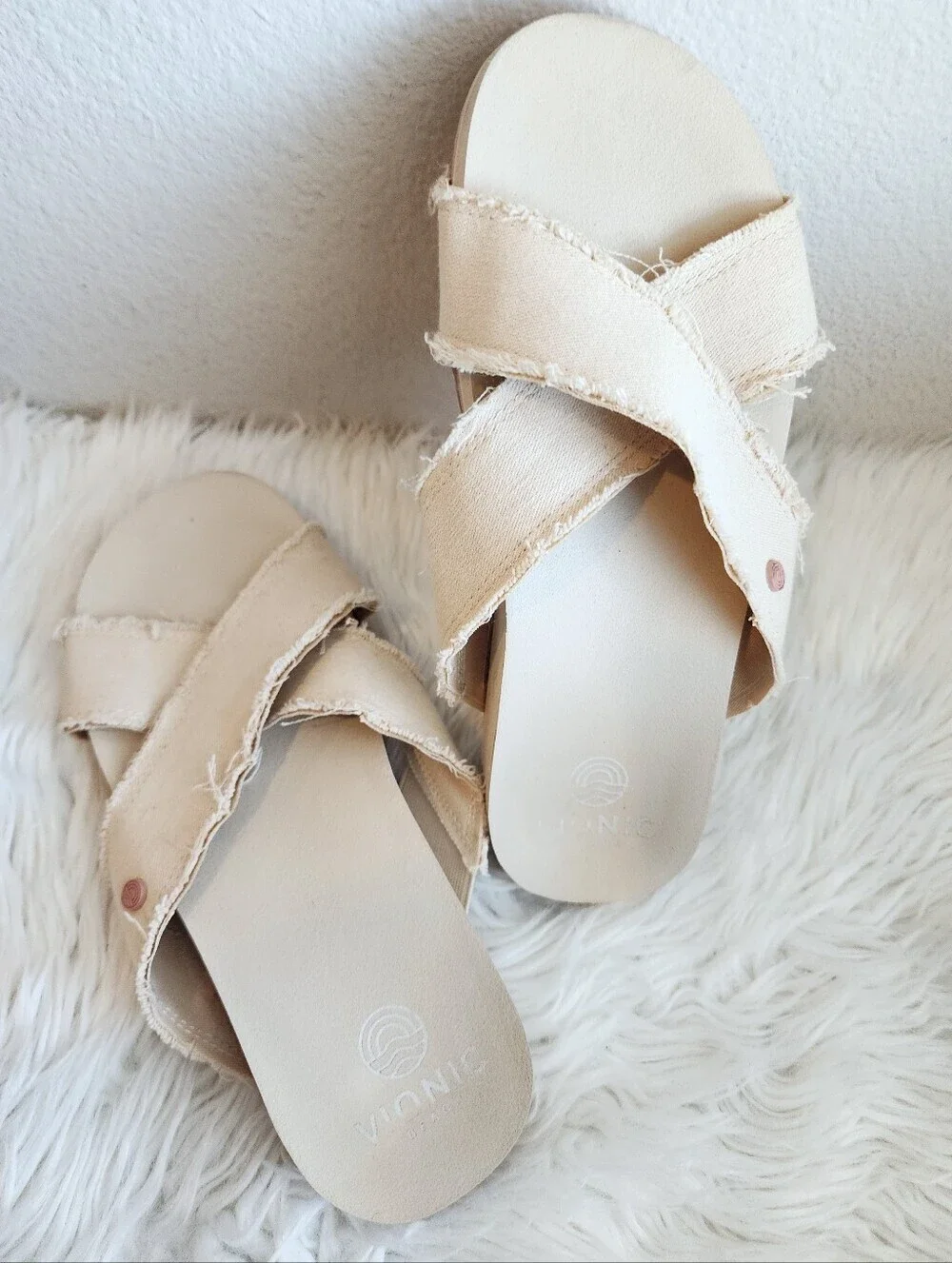 VIONIC PANAMA BEACH SANDAL SEMOLINA SIZE 7 EUC - Picture 11 of 15